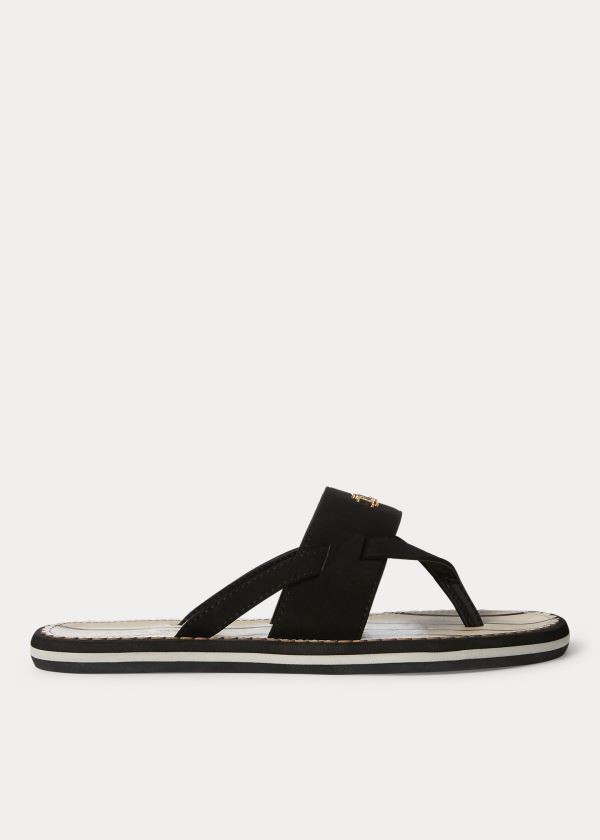 Sandalias Ralph Lauren Mujer Negros - Rosalind - BGWMD1049